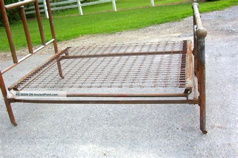 antique metal box spring bed frame|metal box springs vs wood.